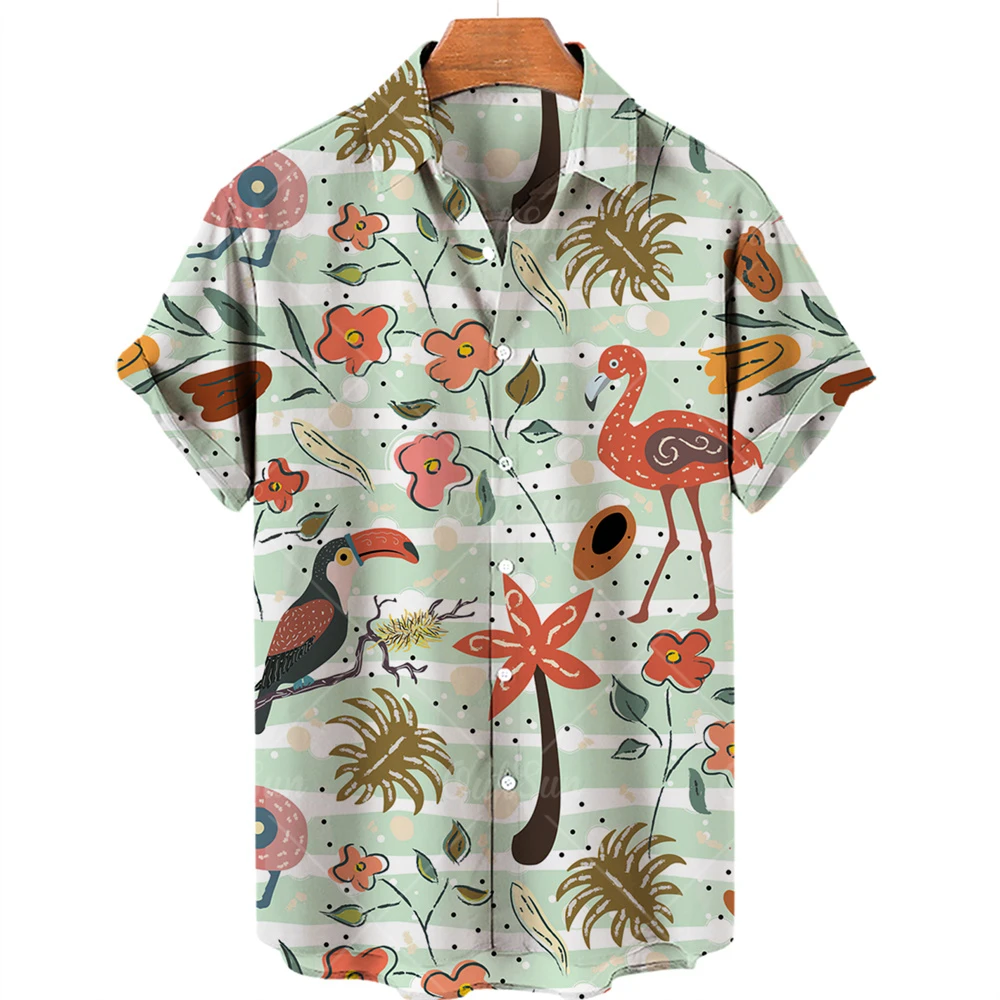 2022 Hawaiian Shirts 3d Print Shirt Vintage Party Casual Summer Hawaiian Holiday Shirts Male Tops S-5xl Shirts For Men