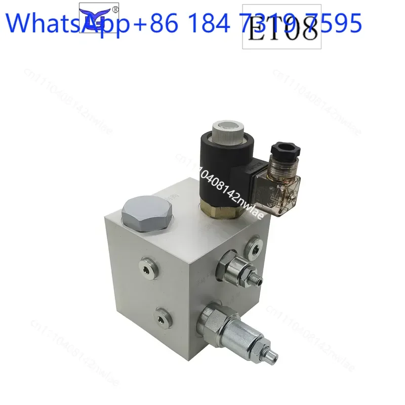 Hydraulic Lifting Platform Valve Group Large Flow Support Solenoid Composite Threaded Cartridge Valve ET-08
