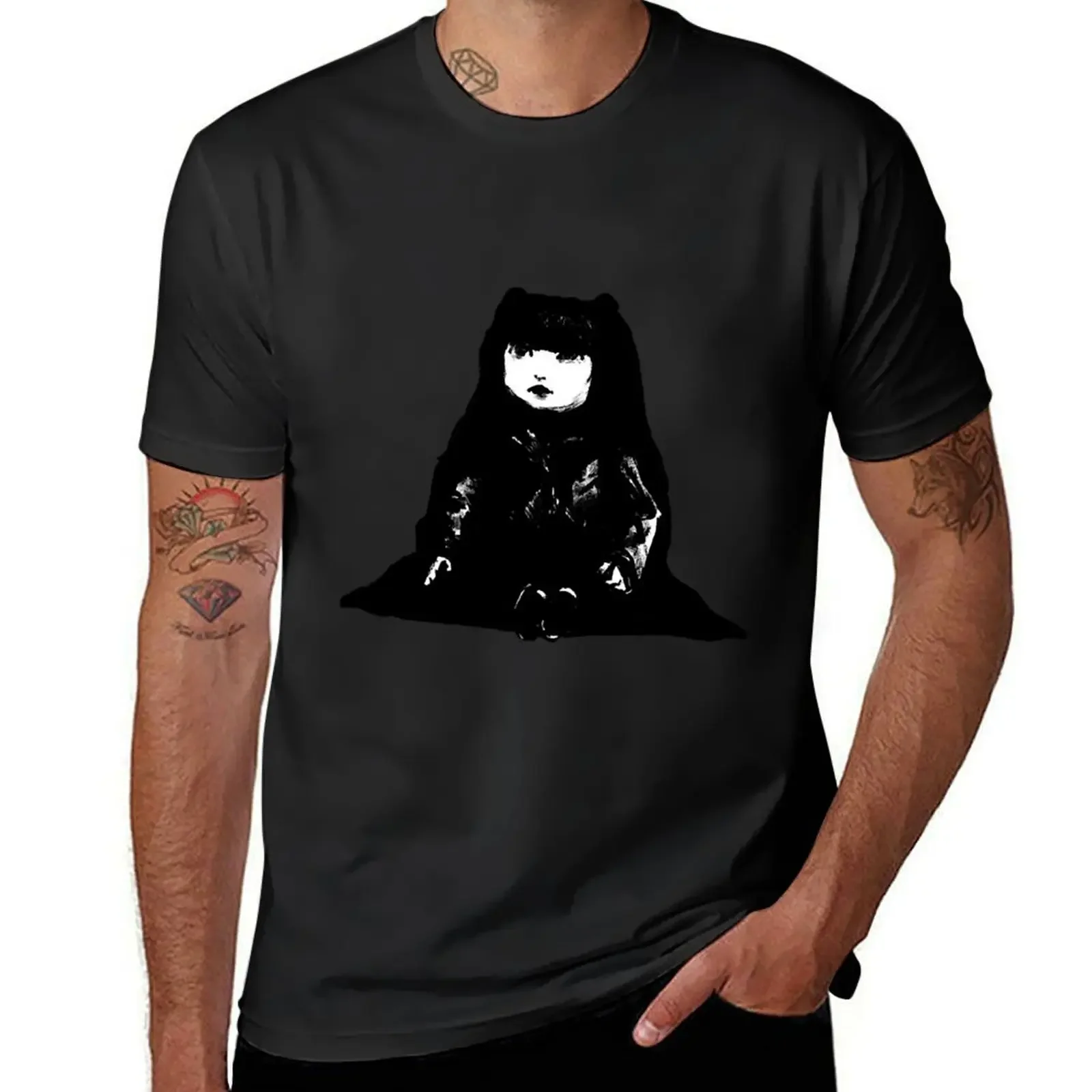 

Nadja Doll T-Shirt sweat Short sleeve tee blacks fitted t shirts for men