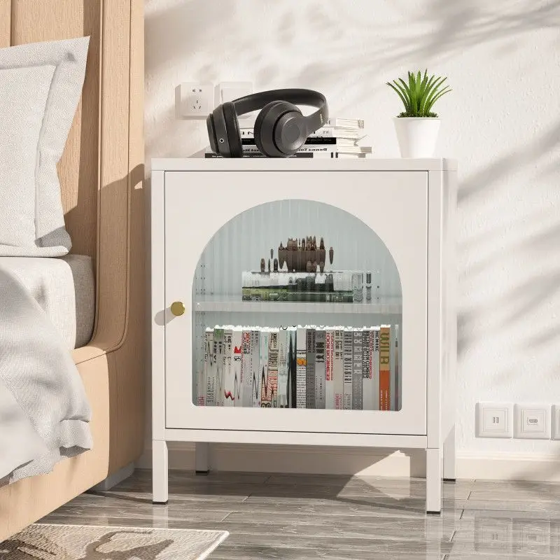 Nordic modern simple bedroom environmentally friendly bedside table sofa side several small apartment storage locker