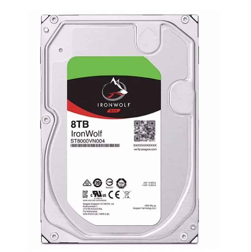 ل Seagt ST8000VN004 8 تيرا بايت ايرونولف 3.5 بوصة SATA3 NAS القرص الصلب الجديد