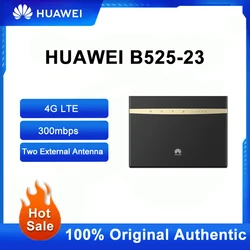 화웨이 정품 언락 B525S-23A 4G LTE CPE 라우터, WiFi 리피터, 300Mbps 모바일 광대역 네트워크 증폭기, 안테나 포함, B525