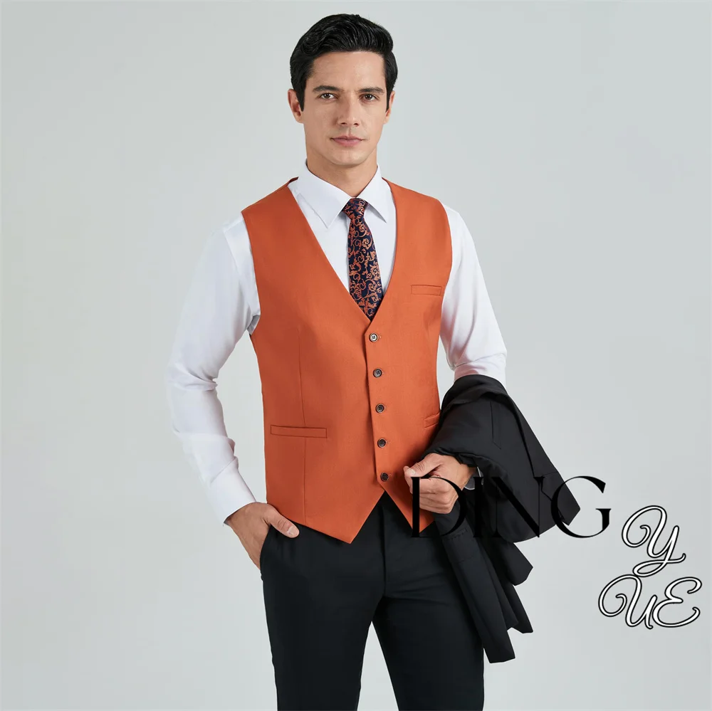 Men\'s Suit Vest Business Formal Dress Waistcoat Vest with 3 Pockets for Suit or Tuxedo