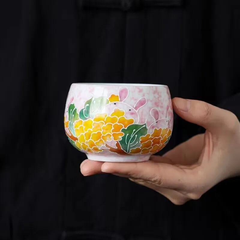 

Одиночная чашка для заваривания, дегустационная чашка для домашнего офиса, керамическая чашка для питья, чашка для чая кунг-фу