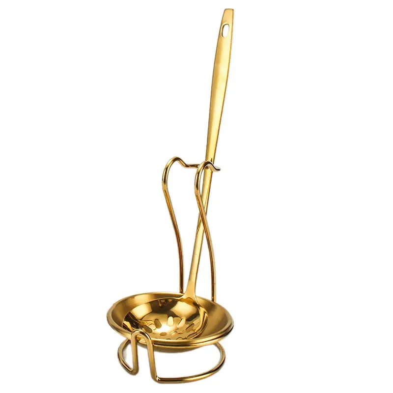 Stainless Steel Kitchen Tableware Golden Hot Pot Colander BBQ Grilling Tongs Serving Dinnerware For Buffet Home Cooking Utensils