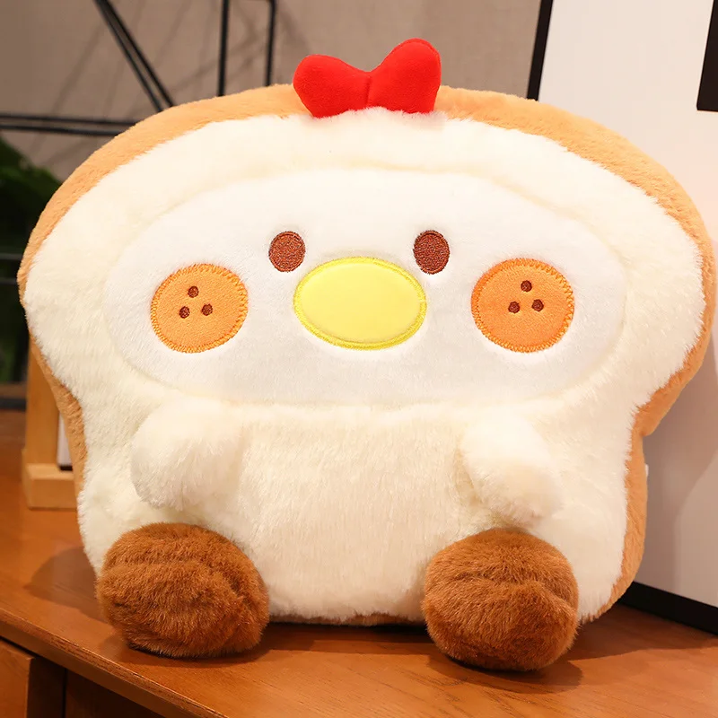 Creative Biscuit Animal Combination Plush Doll 20cm Biscuit Chicken Bear Rabbit Soft Plush Toy Decorate Bedroom Living Room