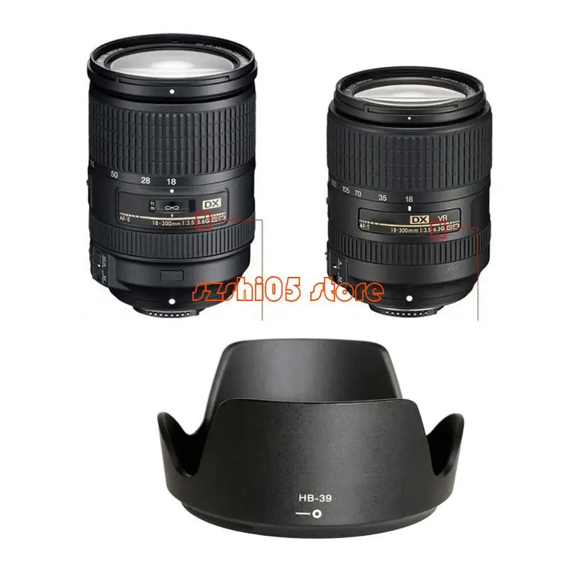 781E HB39 Lens Hood Sunshade for S 16-85mm f3.5-5.6 G 67mm Shielded Scattered Light and Weather Lens Guard