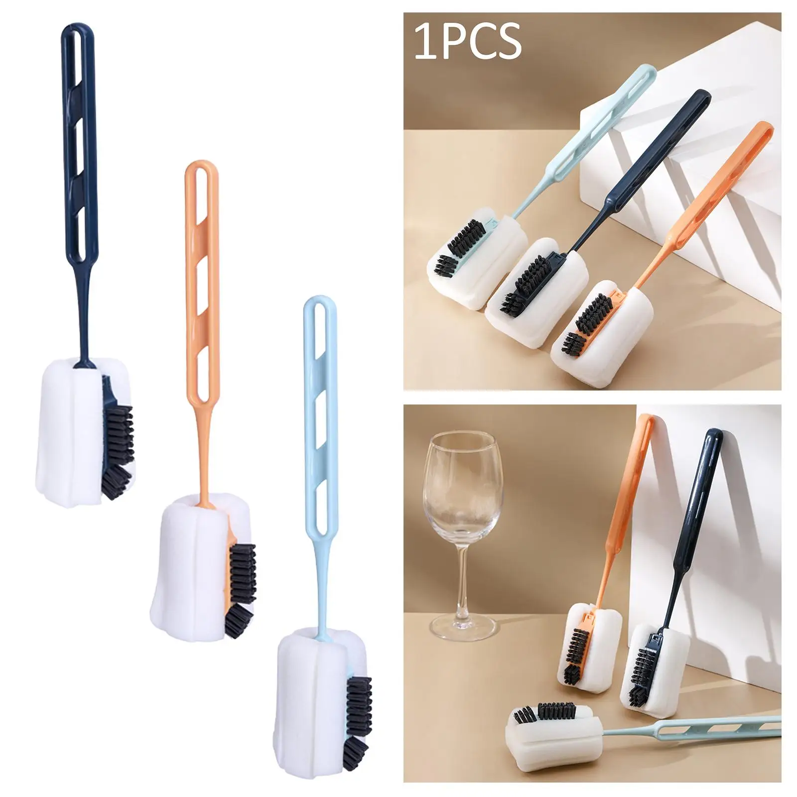 

Reusable Bottle Washing Brush for Tumblers Coffee Tea Glass Cup Sippy Cups