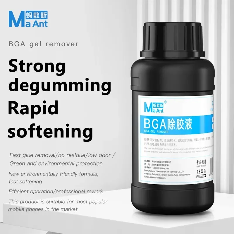 MaAnt BGA Gel Remover CJY-01 CPU Nand Wifi colla detergente liquido 500ML BGA IC adesivo epossidico strumento di riparazione del telefono