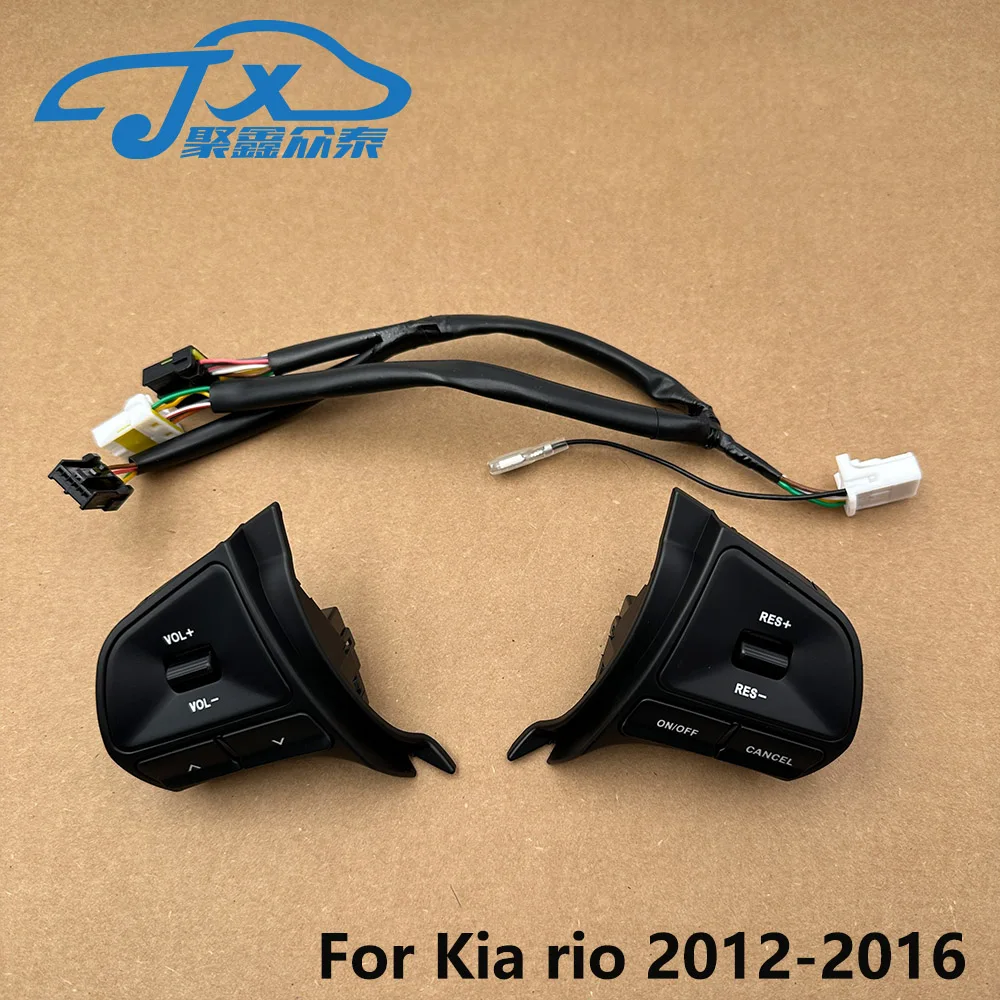 Car Switch for Kia Rio K2 2011- Year Volume Mude Song Key Cruise Steering Wheel Control Button Switch Kit