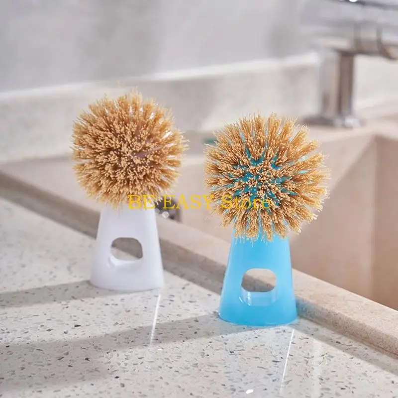 E28F Vertical Dish Brush With Compact Size For Sink And Pot Scrubbing Tasks