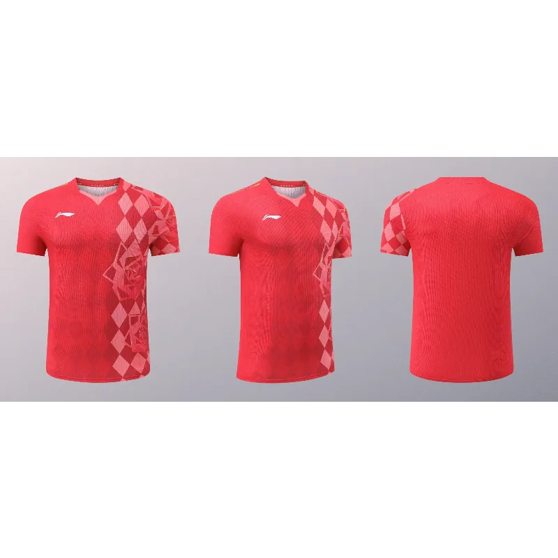 2026 New Table Tennis Sportswear Badminton Short-sleeved Tops Competition Suits T-shirts Breathable Sweat-absorbent Deodorant - view 6