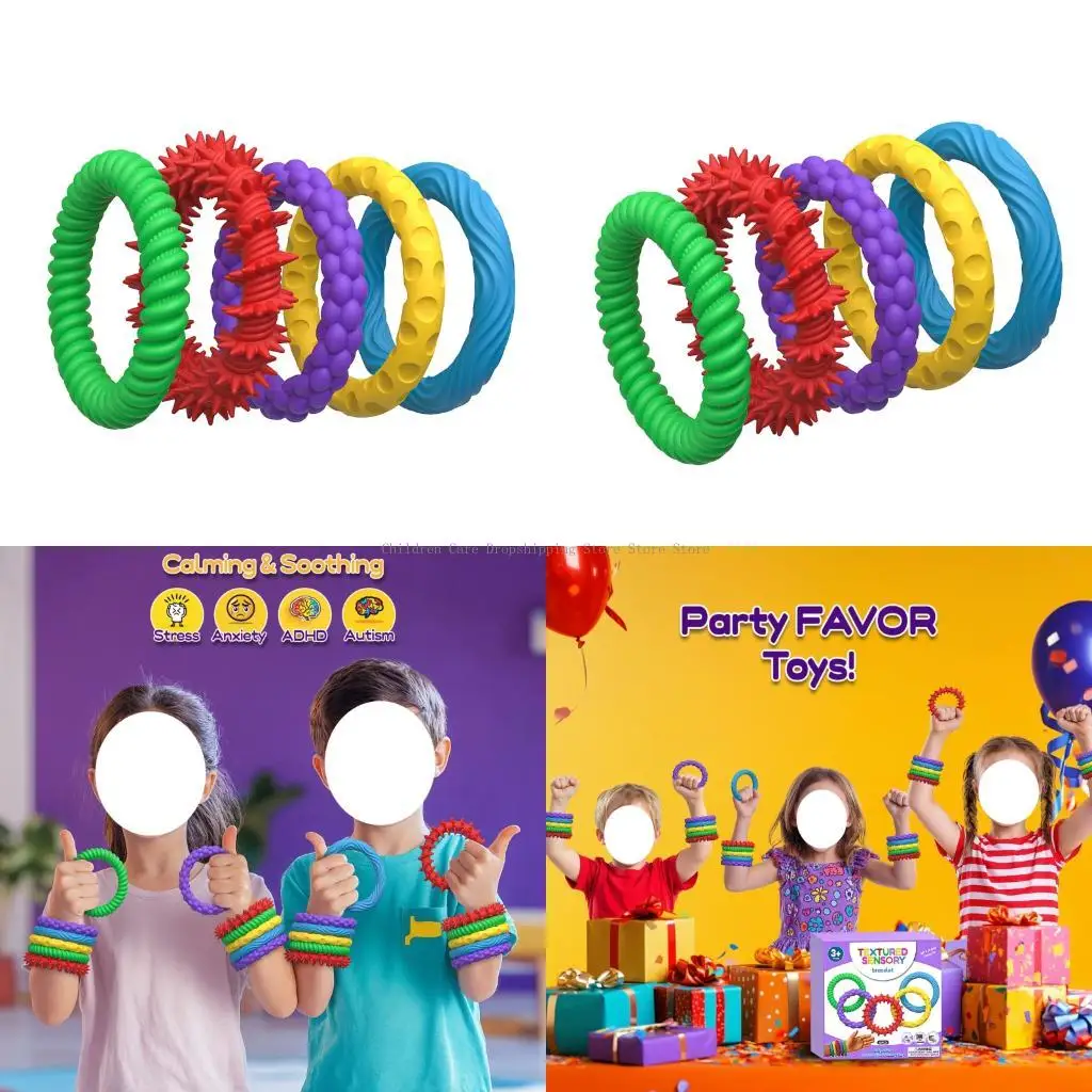 

Multicolored Elastomer Fiddle Wristband Flexible Permanent Plan Transportable Unwinding Tool For Adults Teens