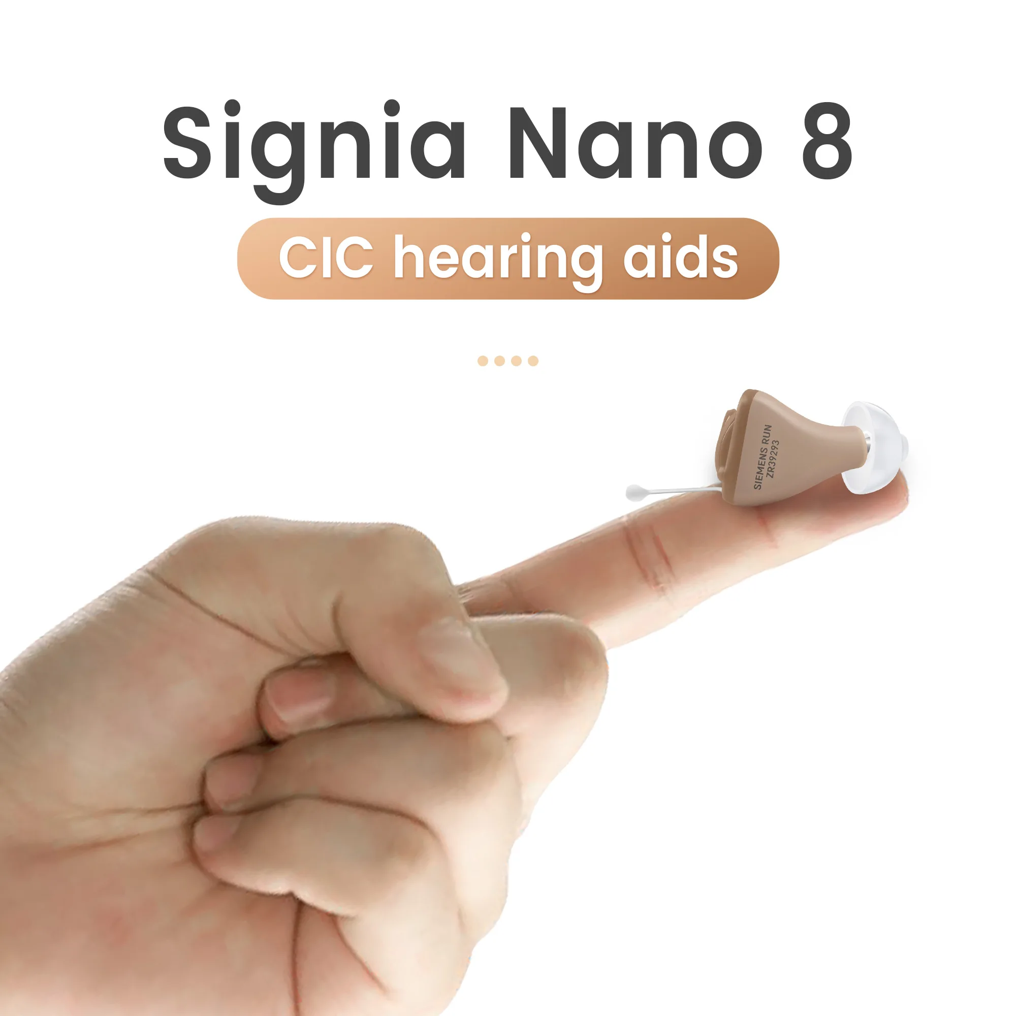 Signia Invisible Hearing Aids Programmable Digital Hearing aid For Deafness 8 Channel Original CIC Ear Care Aids App Tune Sound