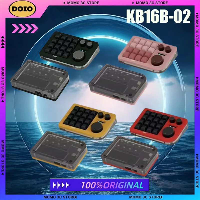 

DOIO KB16B-02 Mechanical Keyboard Dual Mode Wireless Hot Swap RGB QMK VIA Bluetooth Keypad PC Gaming Keyboard Laptop Accessory