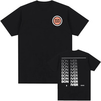 Bon Iver Sable Fable Album 2025 T-shirt Short Sleeve Cotton Unisex Tshirts Summer Round Neck Camisetas Men/Women Clothing Print