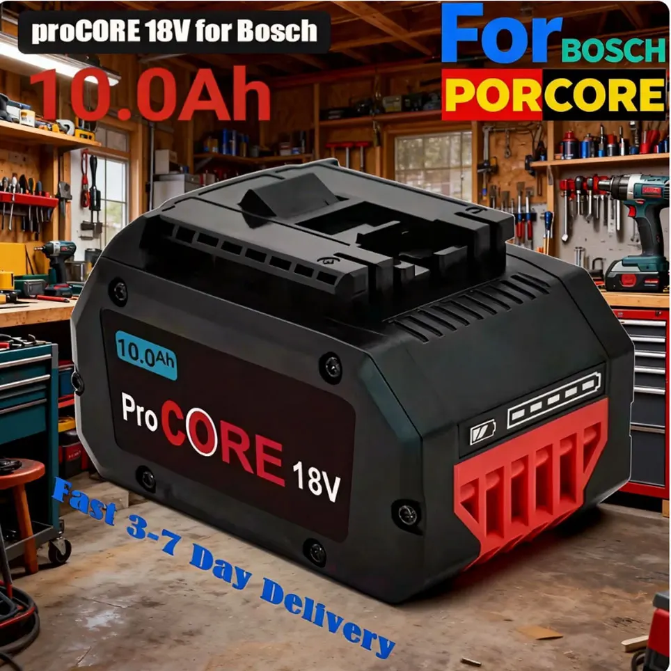 Batería de Iones de Litio 2026 100% Nueva Pro Core 18V 10.0Ah GBA18V80 para Taladros Inalámbricos Bosch de 18 Voltios MAX