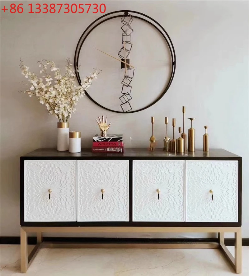 

Американский светлый роскошный шкаф на крыльце, неоклассический шкаф-перегородка для прихожей, шкафчик