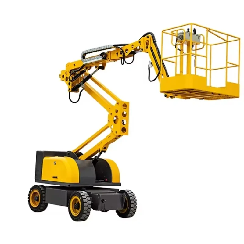 Efficient Hydraulic Curved Arm Lifting Platform with Chain Sling 230kg Load Capacity Large Working Radius Easy Operation