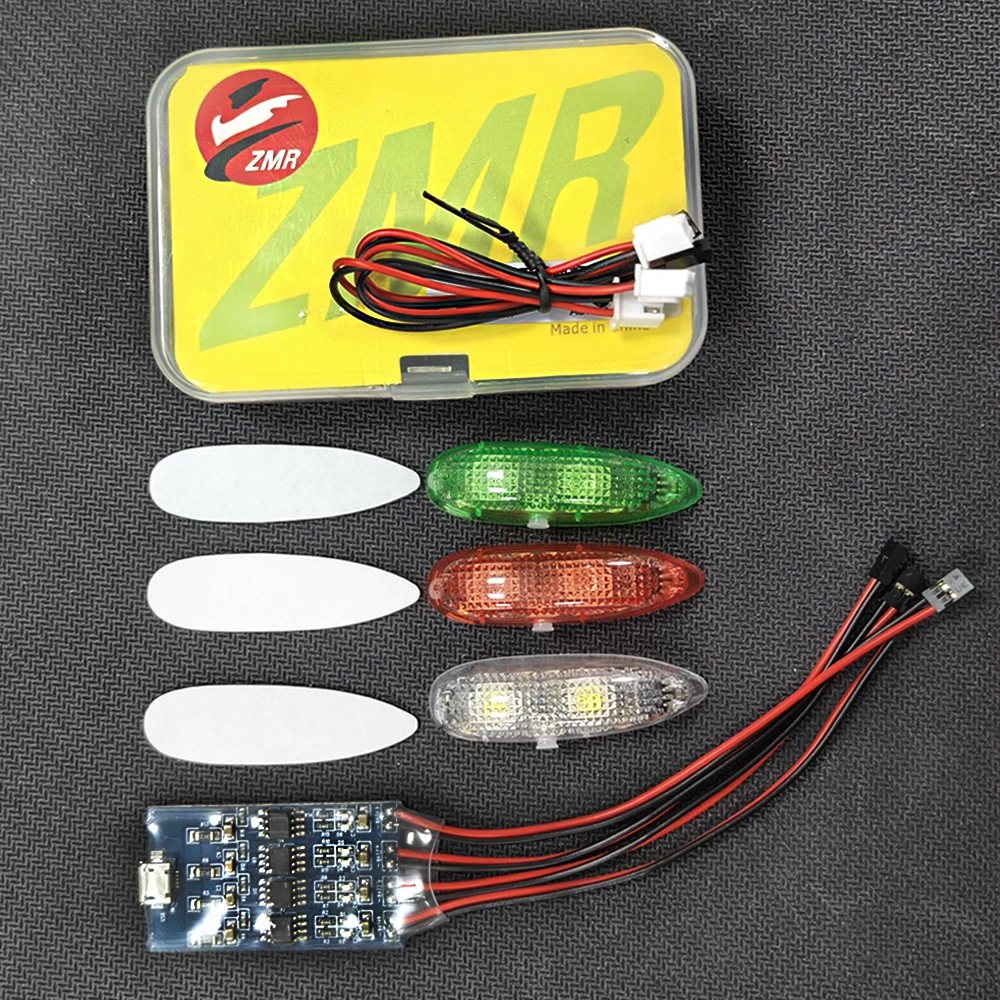 ZMR III Kabelloses Navigationslicht – 1S wiederaufladbare 4 Modi LED für RC Drone Flugzeug Boot Auto – Detail 14