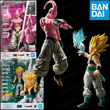 En stock BANDAI Original S.H.Figuarts Dragon Ball MAJIN BOO GOTENKS SHF Figura de acción Coleccionable Regalo