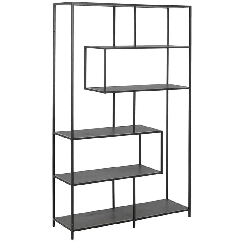 Modern Wooden Display Book Shelf Free Standing Multi-tier Storage Rack Bedrooms Living Room Furniture Bedroom Beds Wooded Panel