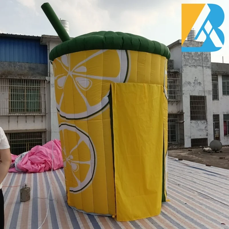 Gonfiabili personalizzati Giant Blow up Lemon Stand per giocattoli di decorazioni per feste di eccitazione