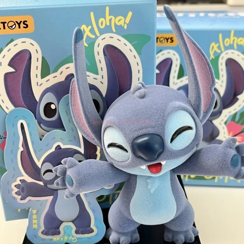 Original disney stitch estranho bonito série caixa cega caixa mistério ponto figura de ação decoração ornamento saco surpresa presentes aniversário