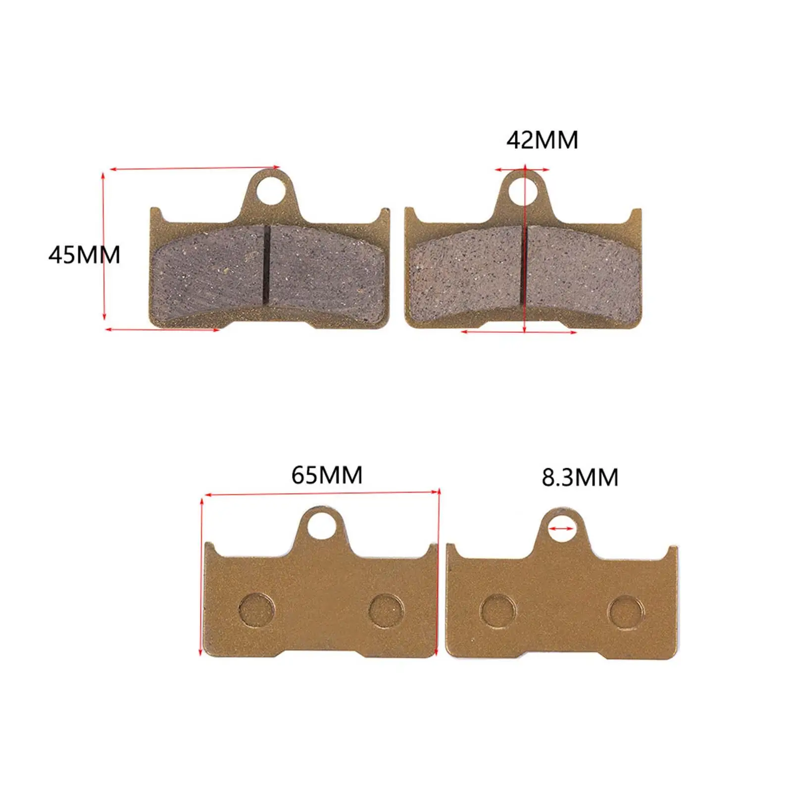 6x Front Rear Brake Pads Easy Installation Replace Parts for 500cc 600cc x5 x6