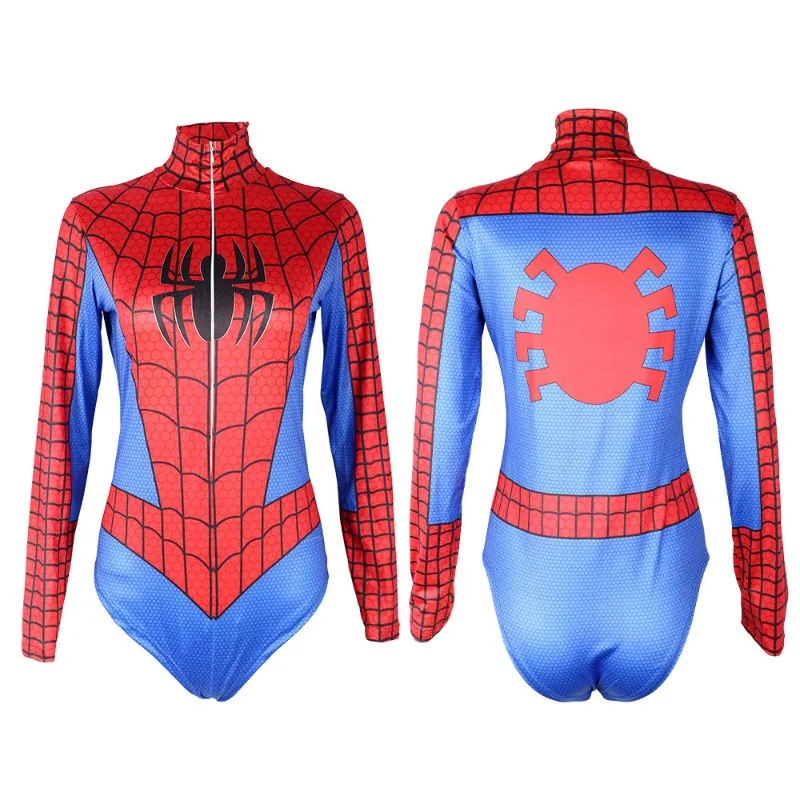 سبايدرمان ملابس السباحة تأثيري للرجال والنساء ، بذلة خارقة البطل ، بدلة الرجل الحديدي سبانديكس للكرنفال ، ملابس حفلات للهالوين