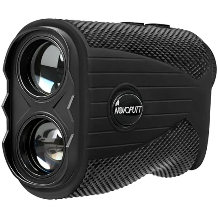 トーナメントで合法的に使用できる傾斜補正と旗竿ロック機能付きゴルフ距離計、振動機能搭載、1200ヤード測定範囲、7倍拡大、充電式