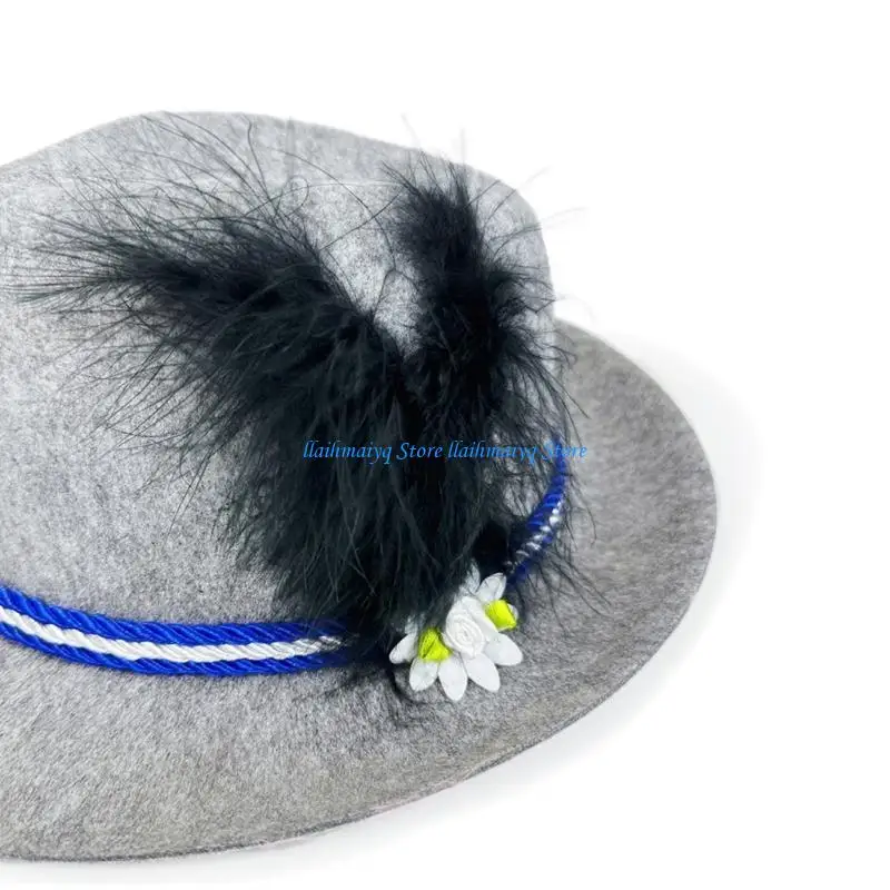 573B أنماط فريدة من نوعها قبعة رجل أنيق الحد الأدنى قبعة الشاطئ المحمولة في سن المراهقة قبعة للحاضرين مهرجان البيرة