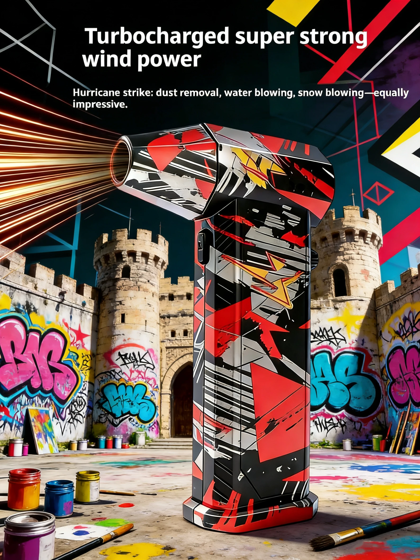 

X9 Violent Fan 150000RPM Turbo Jet Fan 5000mAh * 2 Мощный воздуходувка Duster Cleaner 250W Высокомощный канальный вентилятор для очистки автомобиля ПК