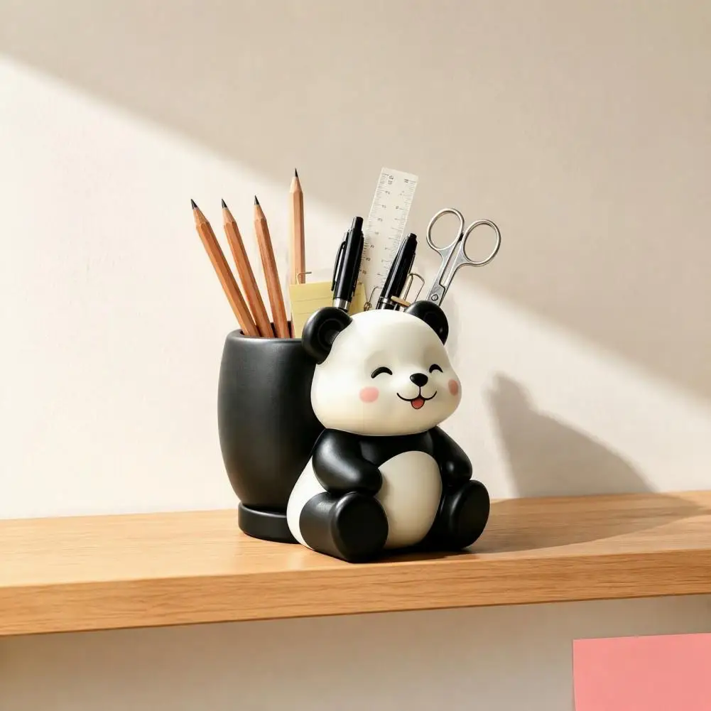 Cute Panda Planter Cute Panda Succulent Planter Resin Cartoon Pot Decorative Indoor Office Desk Plant Container for Balcony