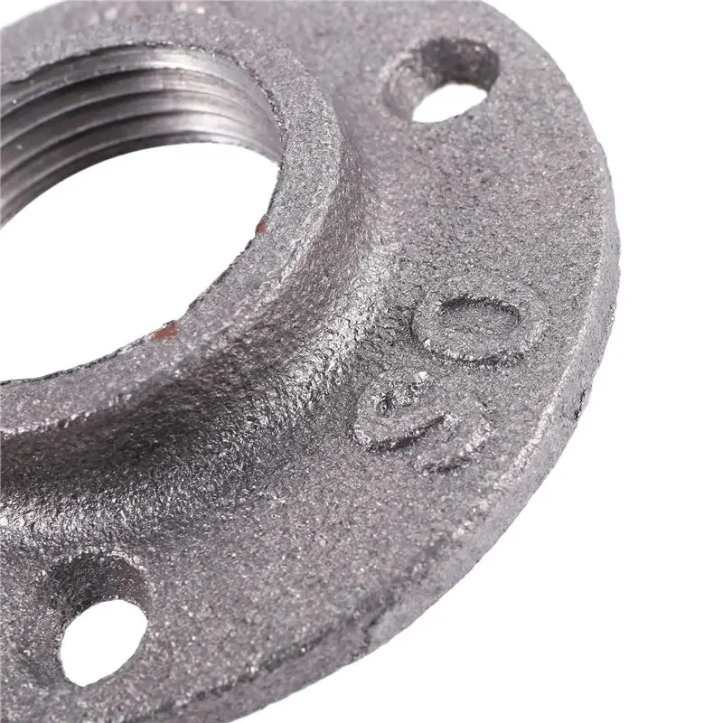 ABMI-1 Inches Malleable Cast Iron Pipe Flange, Industrial Pipe Flanges For Threaded Black Pipes And Fittings 8 Pcs,