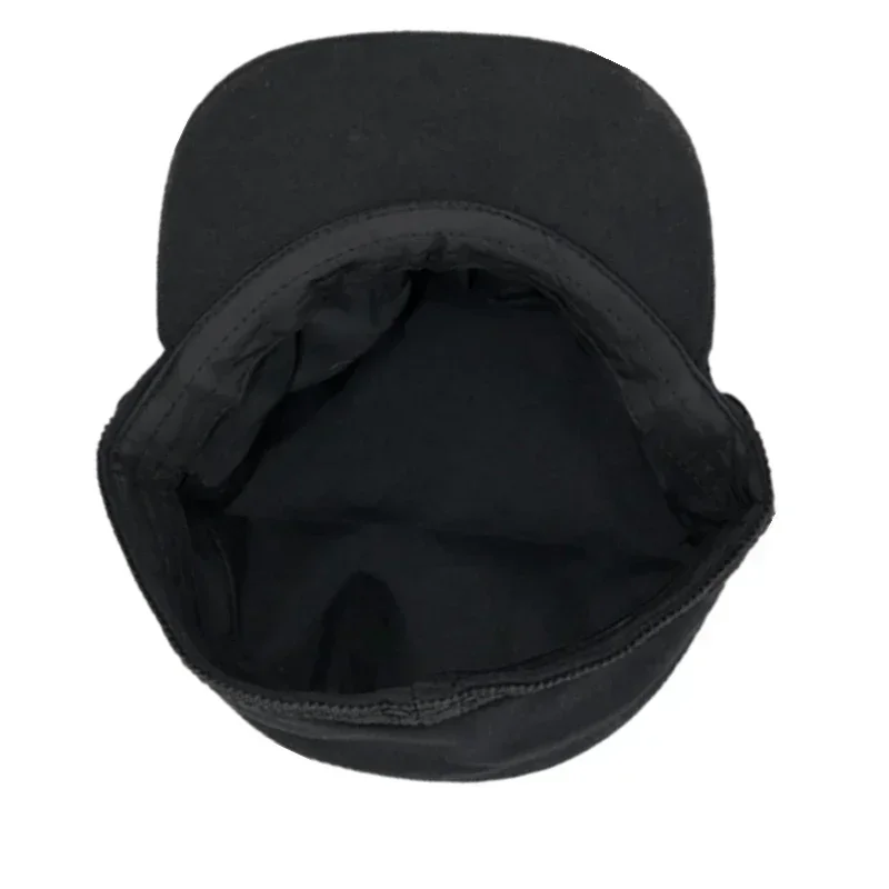 Fashion Women Men  Spring Autumn Sailor Black Ladies Beret Top Captain Cap Travel  Octagonal Hat