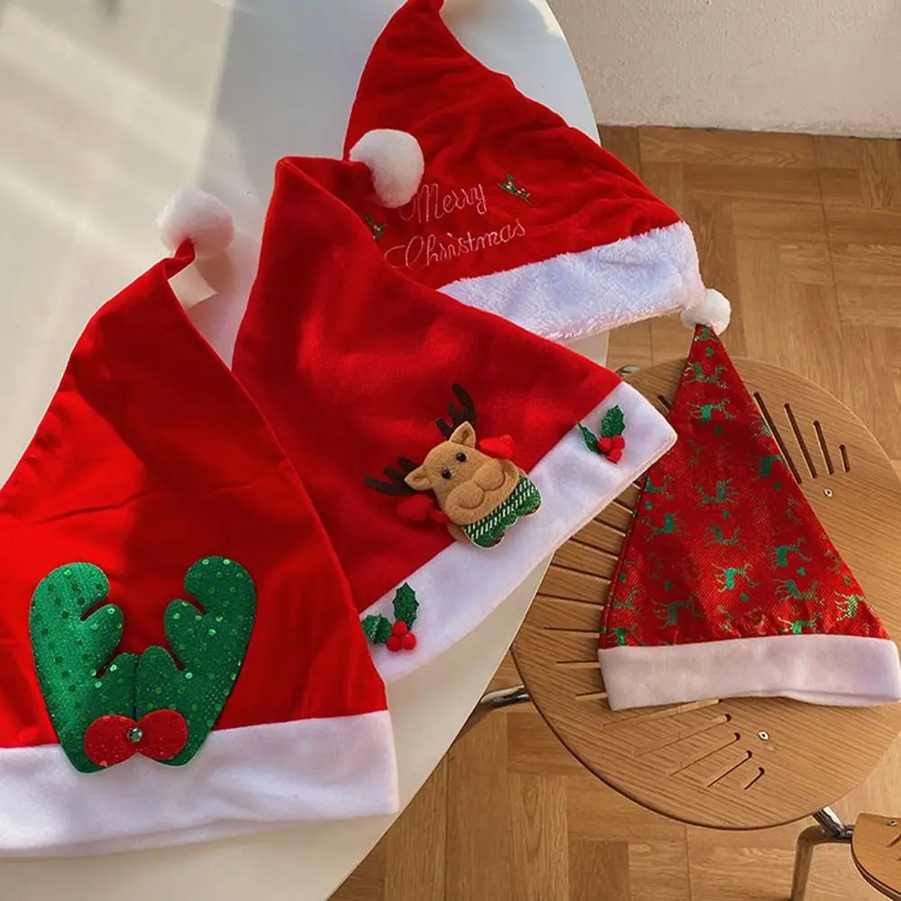 

Trendy Fashion Lovable Letter Stripe Santa Claus Elk Christmas Accessory Christmas Hat Cotton Hat Girl Hat New Year Cap