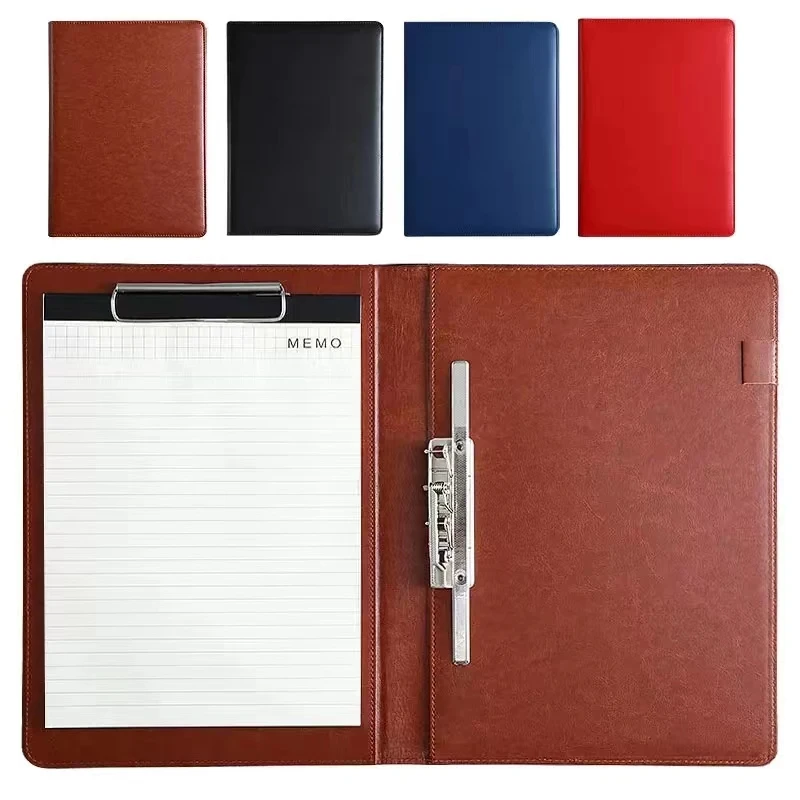 

Multifunctional A4 Conference Folder Business Stationery Folder Leather Contract File Folders Bill Organizer Document Holder