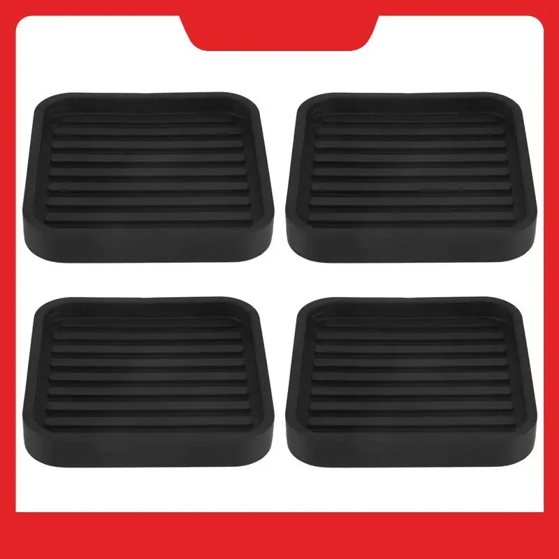 

4Pcs Square Rubber Furniture Caster Cups Anti-Sliding Furniture Pads Bed Stopper Floor Protectors-N38R