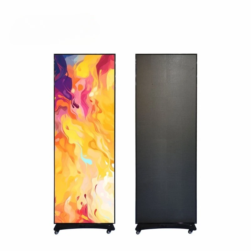 Digital LED Poster P1.53 P1.86 P2 P2.5 Outdoor HD Electronic Advertising LED Screen Control Floor Standing Poster LED Display