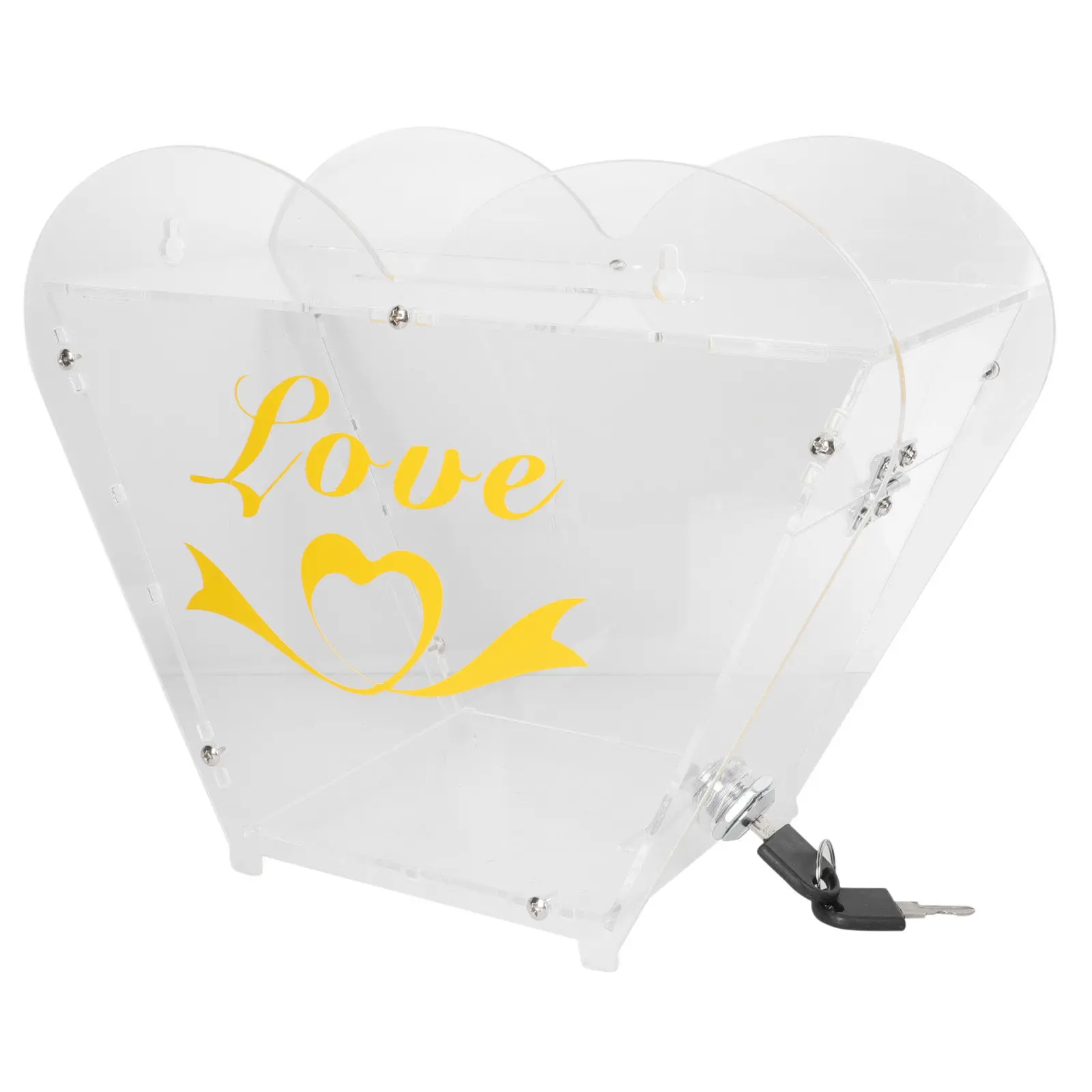 Sturdy Decorative Donation Box Professional Suggestion Collection Container Compact Desktop Use High-Quality Material Bright