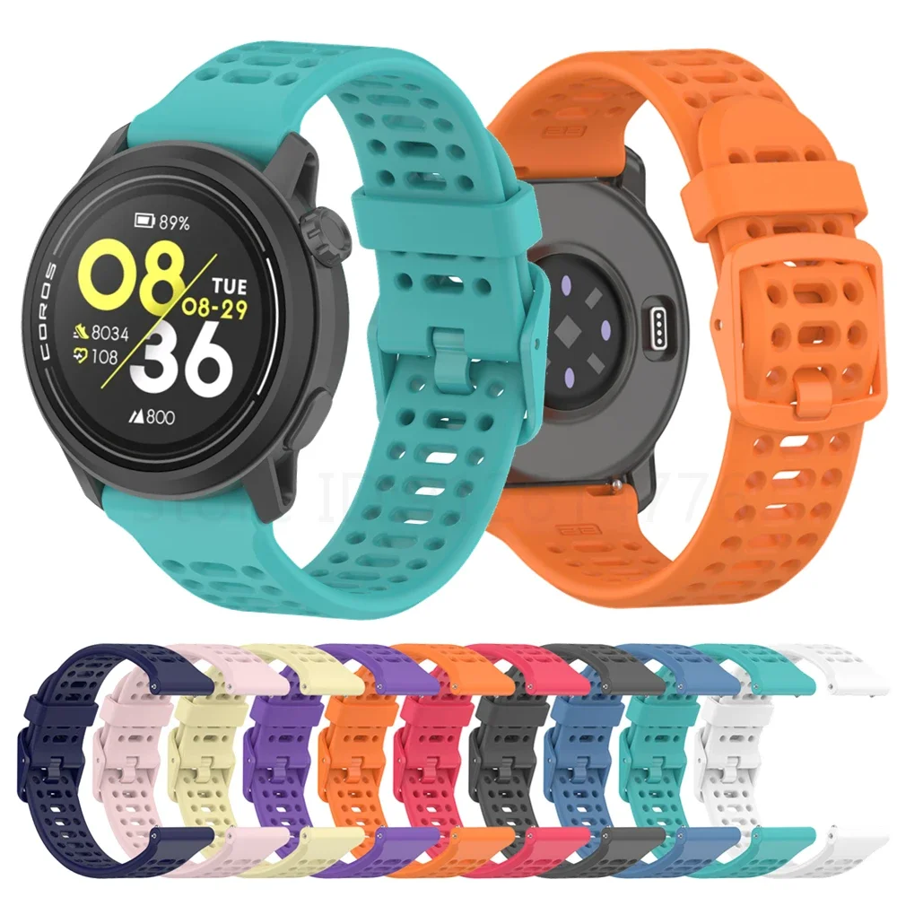 

Силиконовый ремешок для часов COROS PACE 3/APEX 46 мм/APEX Pro, ремешок для COROS APEX 2 Pro, дышащий спортивный браслет, ремешки для часов 22 мм