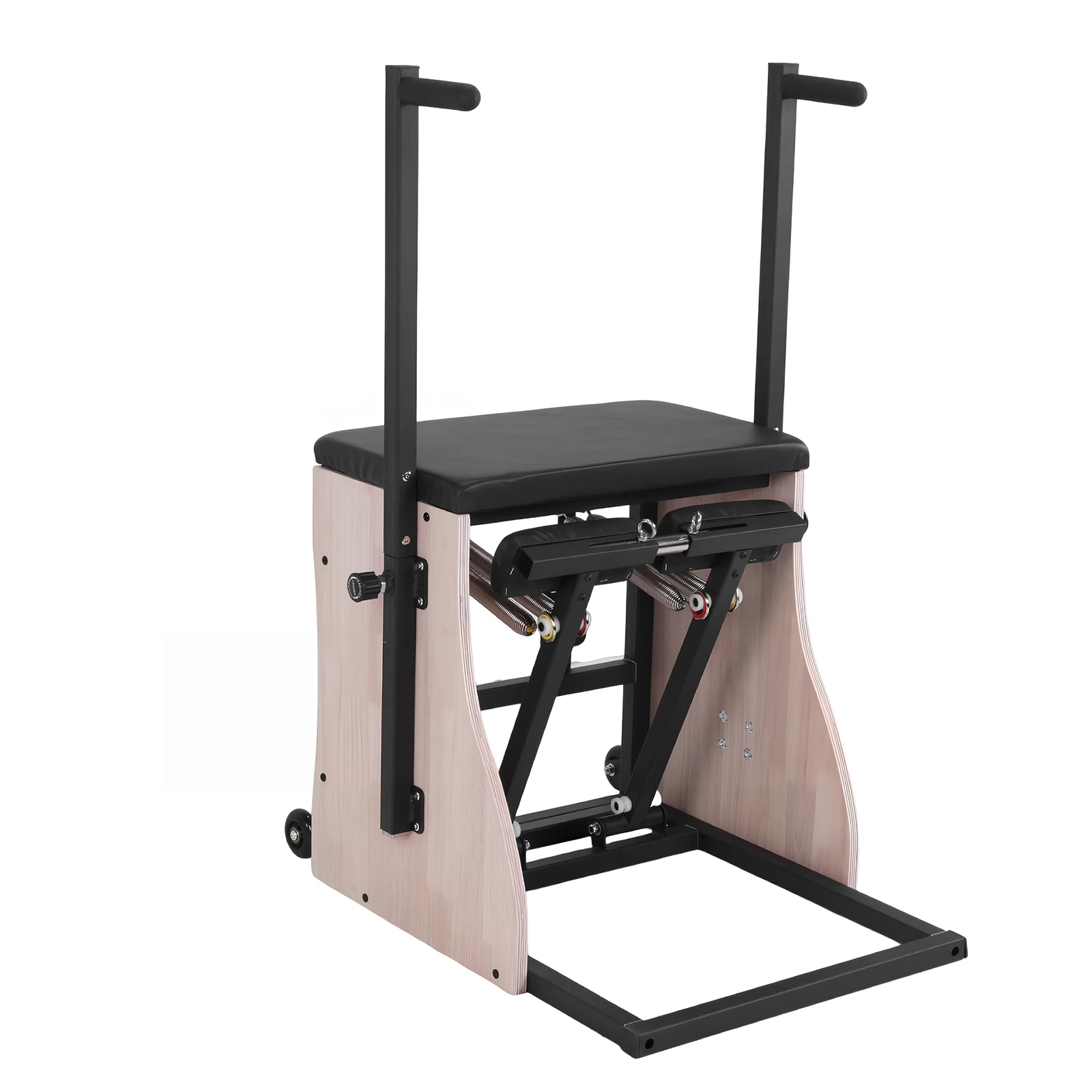 

Тренажер для йоги и фитнеса из дубового дерева с регулируемым сопротивлением, пружинами и раздельными педалями для тренировки кора и реабилитации