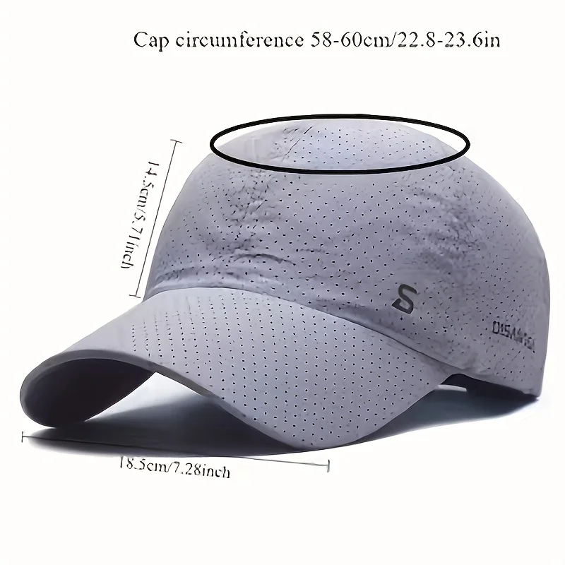 Sommer Outdoor Reise-Laufkappe, leichte, schnell trocknende und atmungsaktive Baseballkappe, Outdoor-Sonnenhut, Angelkappe, Baseballkappe – Detail 5