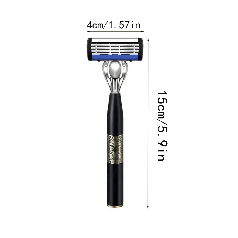 7層シェーバーヘッド手動シェーバー、刃付きシェーバー安全シェービングひげ手動シェーバーセット