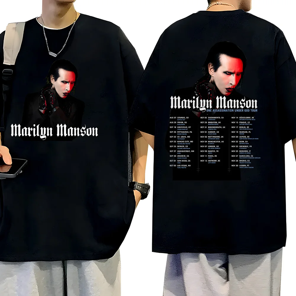 Marilyn Manson One Asspassination Under God Tour T Shirts Retro