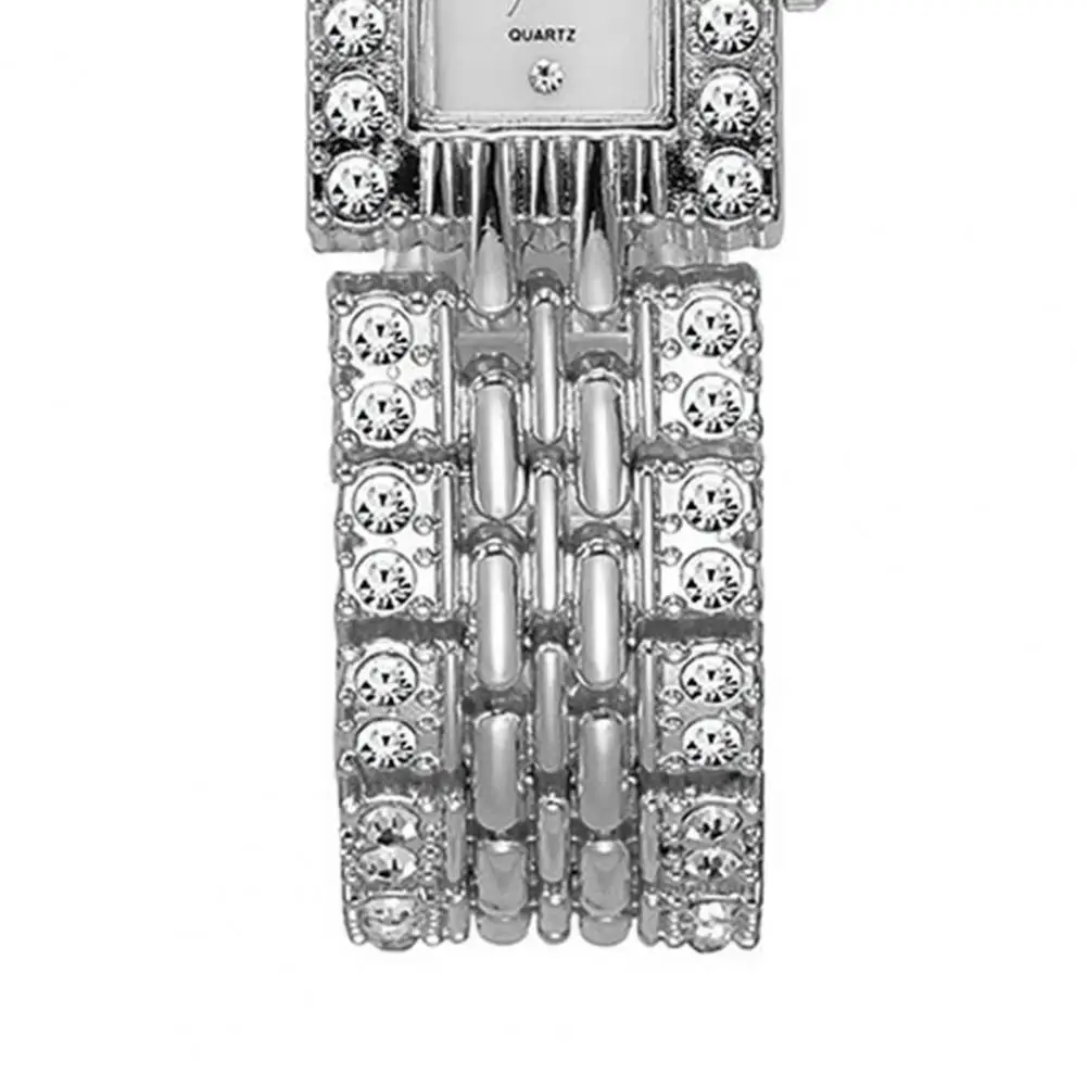 

Наручные часы-браслет с кварцевым механизмом для женщин, с кристаллами, квадратным циферблатом, классические, повседневные, для торжественных случаев, ювелирные украшения