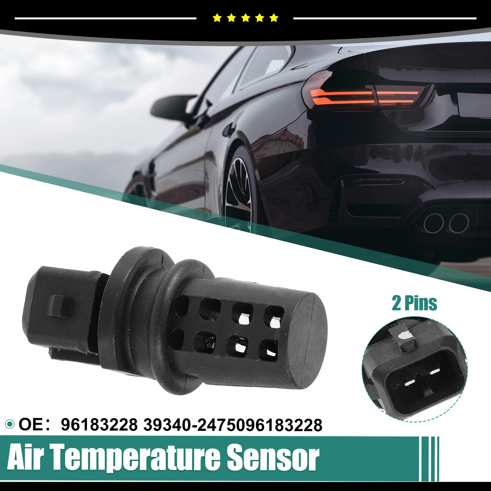 เซ็นเซอร์อุณหภูมิช่องลมเข้าเครื่องยนต์ 96183228 สำหรับเชฟโรเลต อาวีโอ รุ่นเบส LS เครื่องยนต์ 1.6 ลิตร L4 96183228