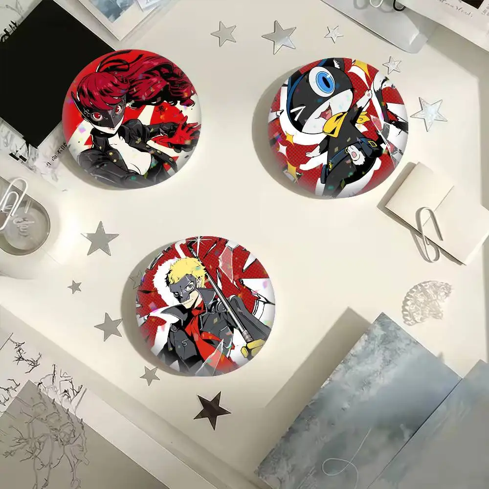 Game Persona 5 JRPG  25mm 32mm 44mm 58mm 75mm Brooches Badges Pins for Accessories Gift