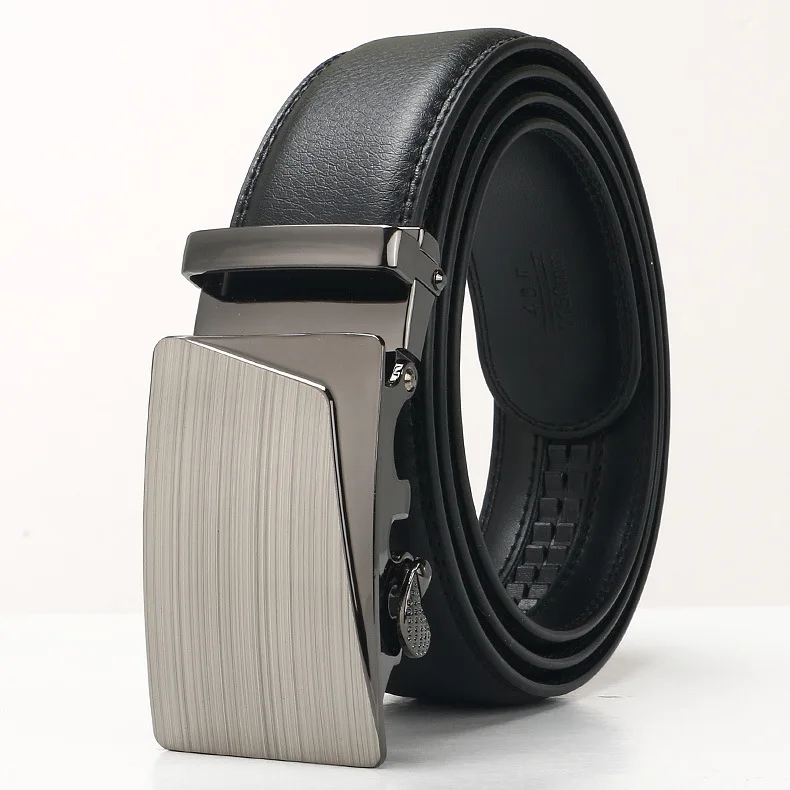 3,5 cm neuer Herren-Ledergürtel, Legierung, automatische Schnalle, Business, Freizeit, Jugend, mittleres Alter und ältere Menschen, Designer-Gürtel für Männer – Detail 3